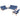 Set cu canapele, 2 piese, material textil, albastru