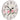 Ceas de perete vintage, 30 cm, floare