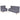 Set cu canapea, 2 piese, material textil, gri