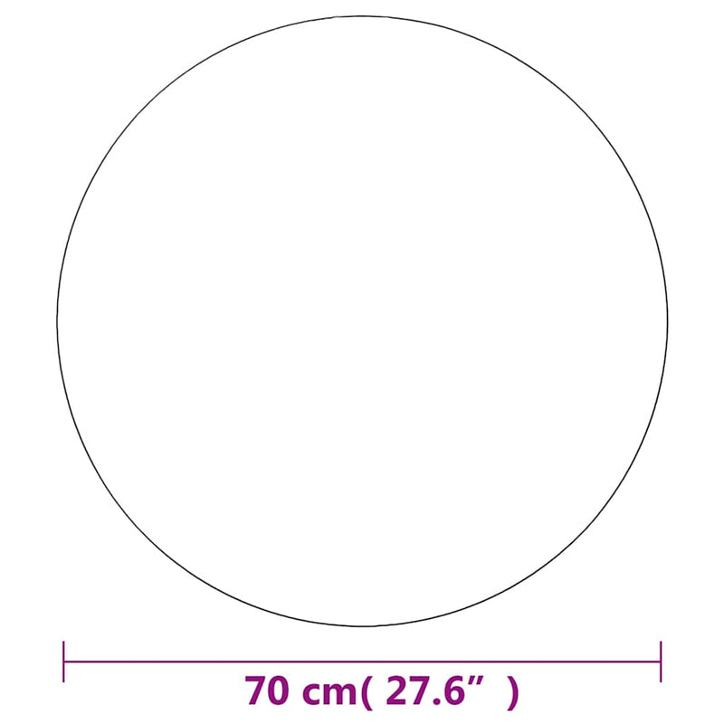 Oglindă de perete, 70 cm, sticlă, rotundă
