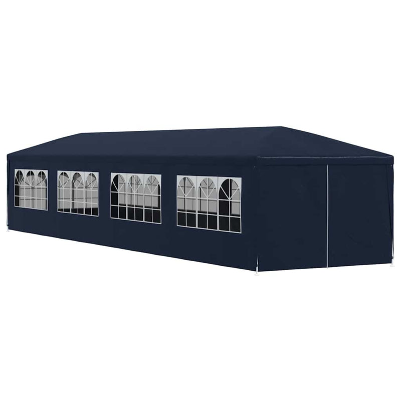Pavilion de grădină 3 x 12 m, albastru