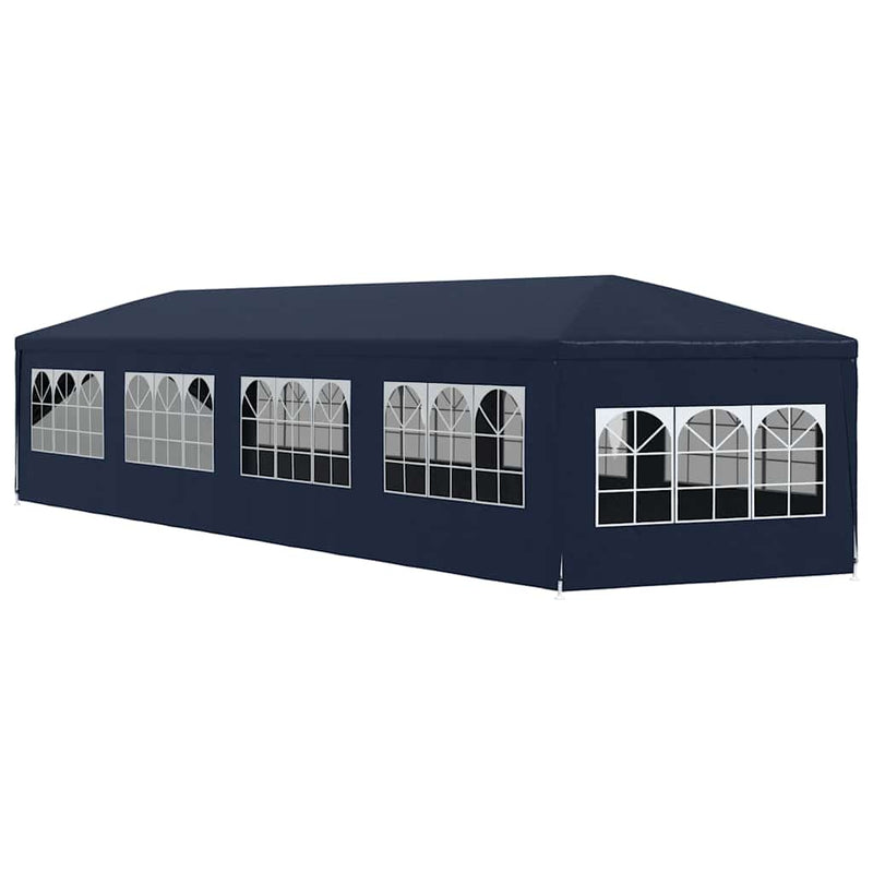 Pavilion de grădină 3 x 12 m, albastru