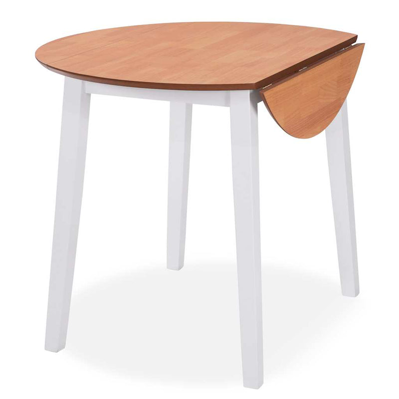 Set mobilier bucătărie, 3 piese, MDF și lemn de hevea, alb