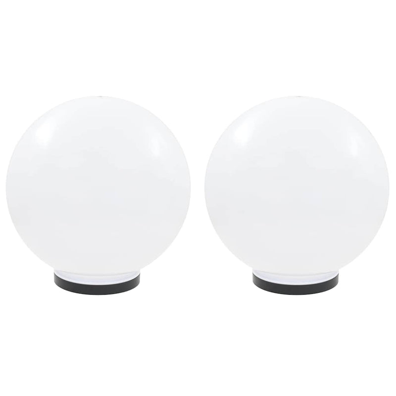 Lămpi bol cu LED, 2 buc, sferice, 40 cm, PMMA