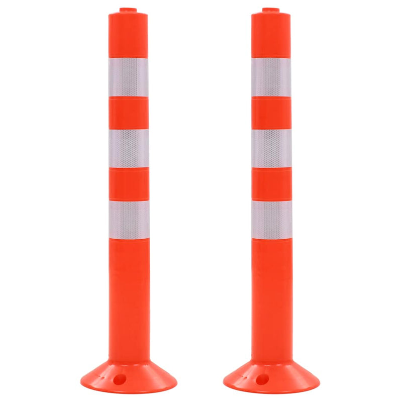 Baliză control trafic, 2 buc., plastic, 75 cm