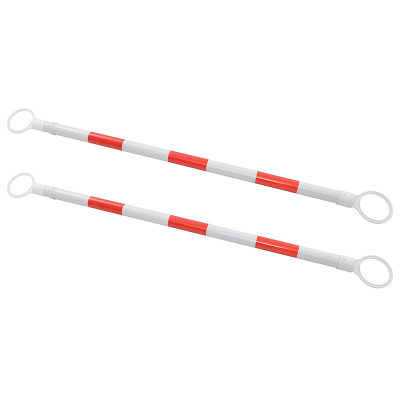 Baliză rutieră retractabilă, 2 buc., 116-197 cm, plastic