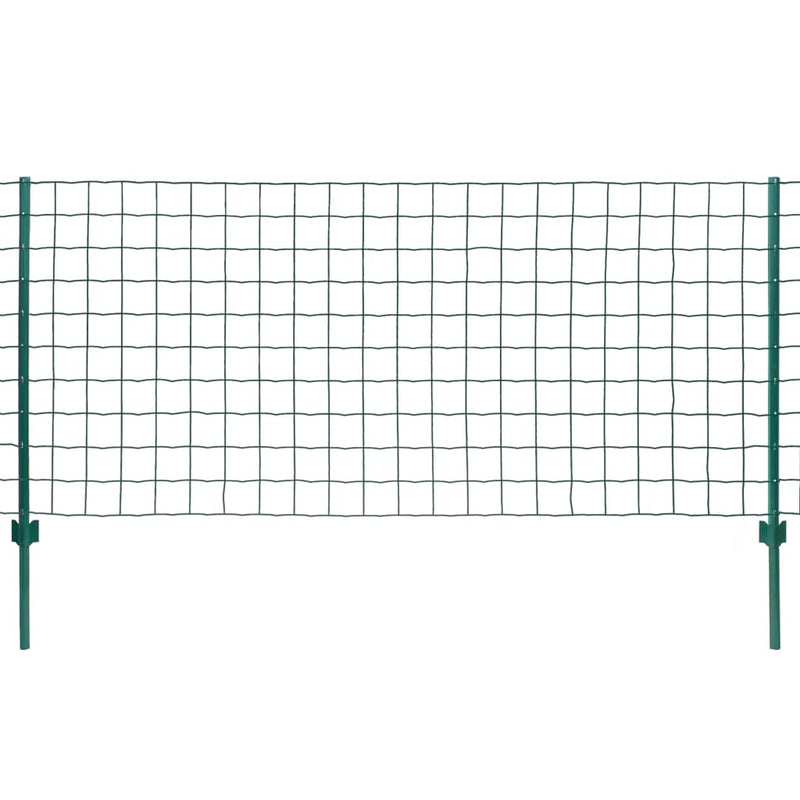 Gard Euro, verde, 20 x 0,8 m, oțel