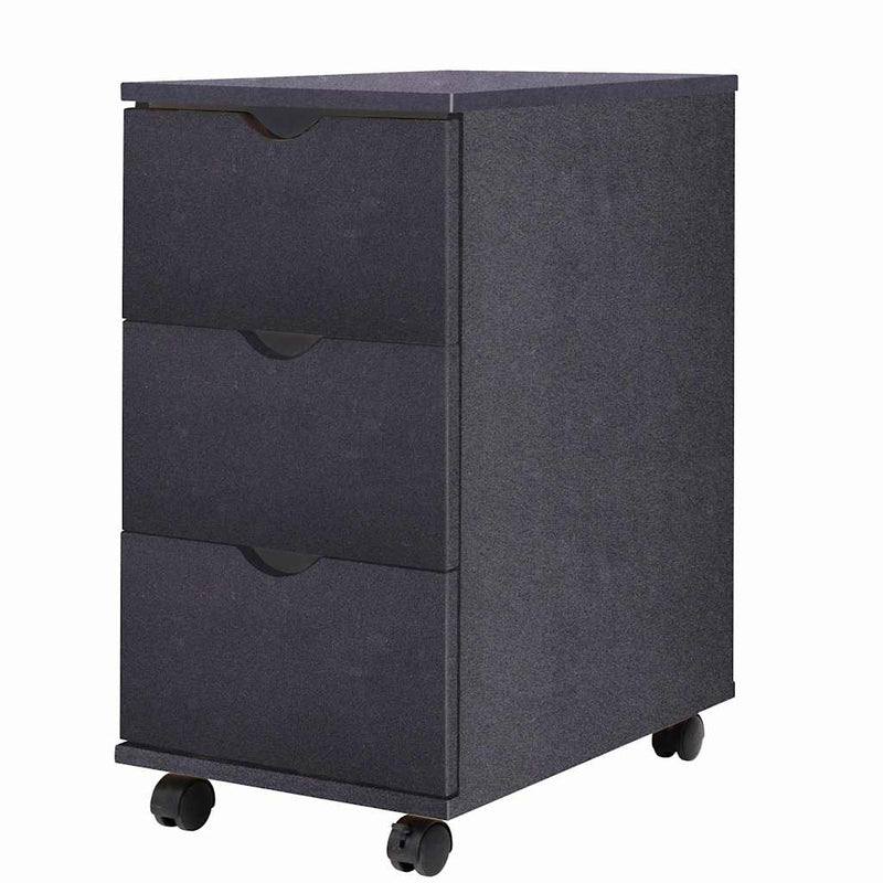 Dulap cu sertare, 33 x 45 x 60 cm, negru