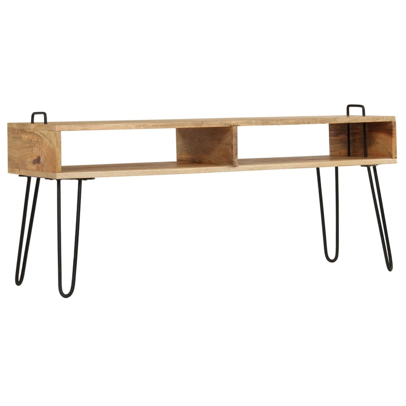 Comodă TV din lemn masiv de mango, 110 x 35 x 45 cm