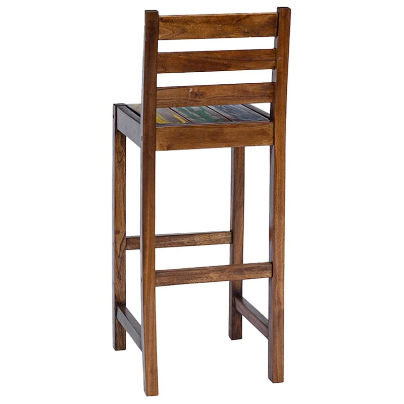 Scaune de bar, 2 buc., lemn masiv reciclat