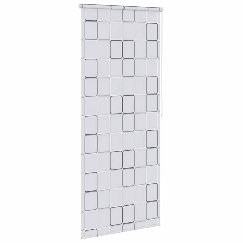 Jaluzea roletă de duș, model pătrate, 100x240 cm
