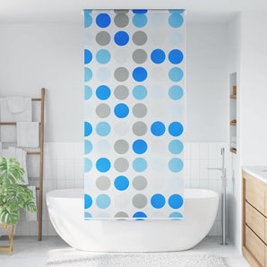 Roletă perdea de duș 80x240 cm Model cercuri