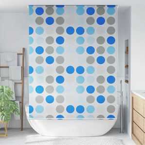 Roletă perdea de duș 140x240 cm Model cercuri