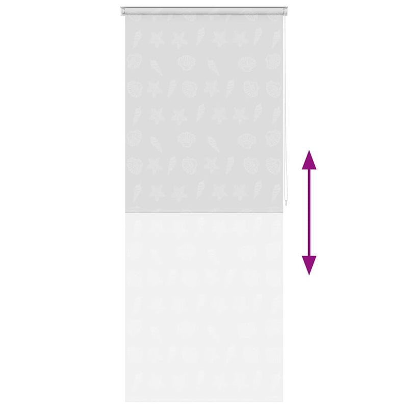 Roletă perdea de duș 80x240 cm Model stea de mare