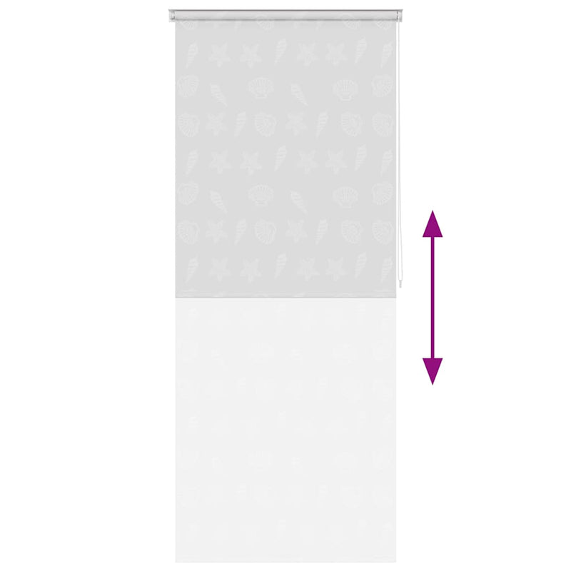 Roletă perdea de duș 100x240 cm Model stea de mare