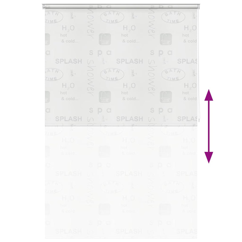 Roletă perdea de duș 160x240 cm Imprimeu Splash