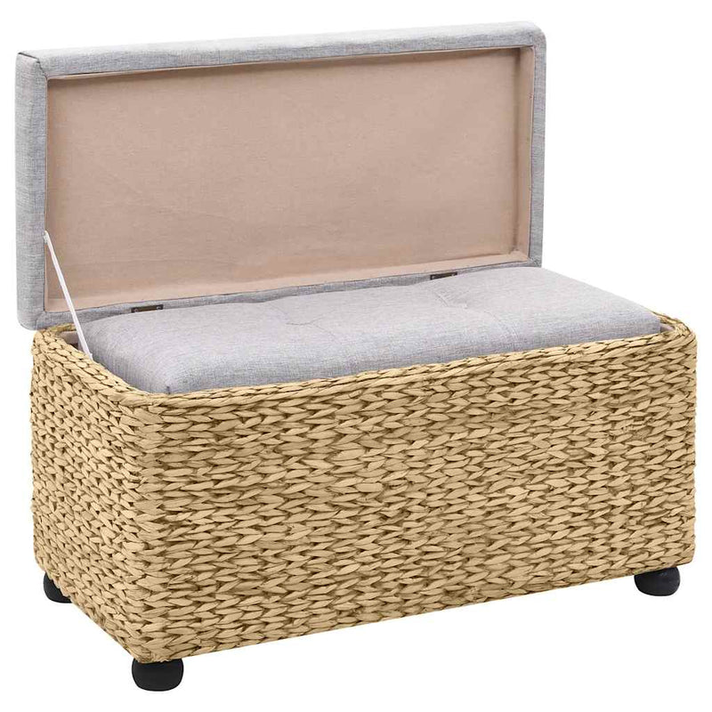 Set bănci, 2 buc., gri, iarbă de mare