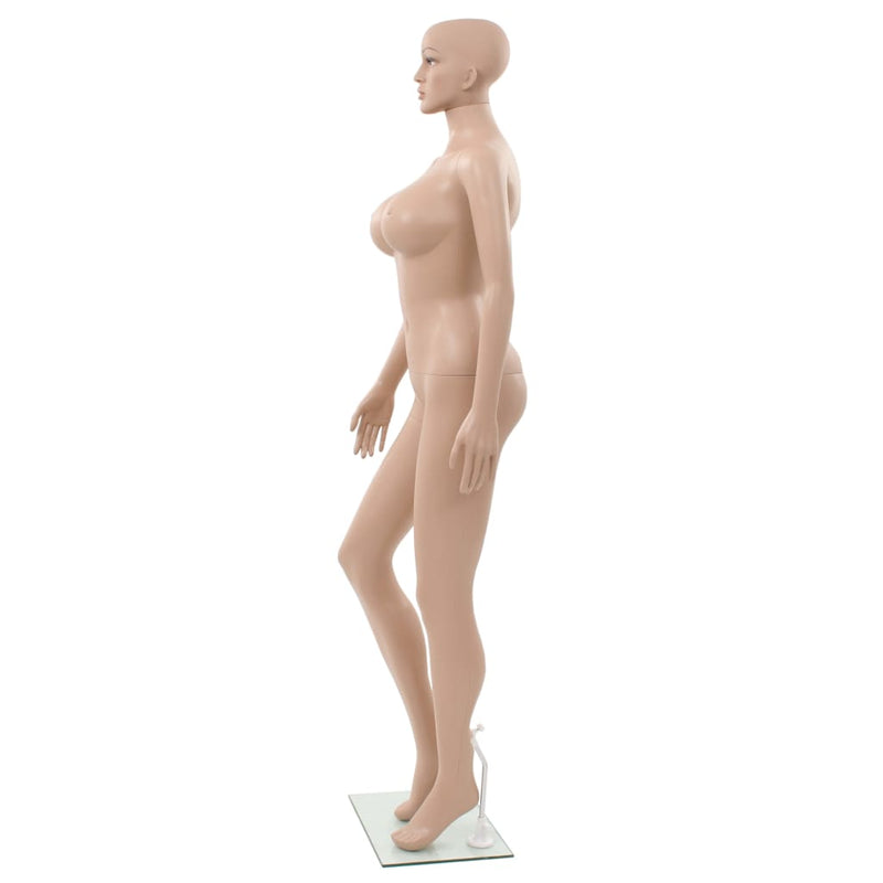 Manechin feminin cu suport din sticlă, bej, 180 cm