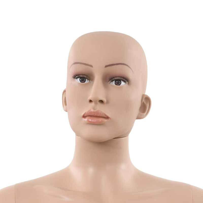 Manechin feminin cu suport din sticlă, bej, 180 cm