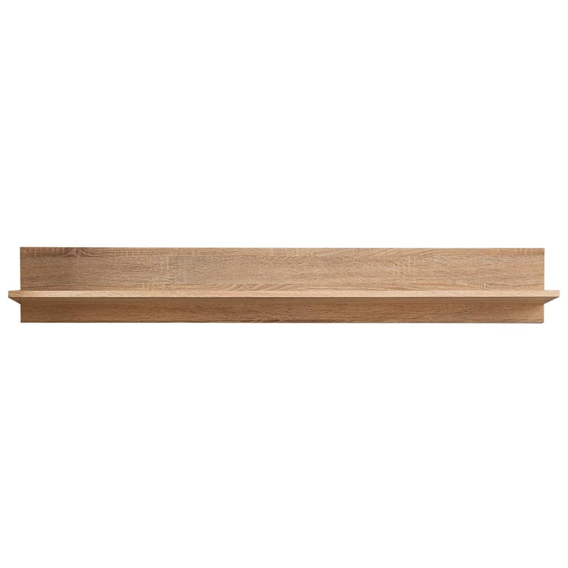 Mobilă de perete cu spațiu TV, iluminare LED, stejar sonoma