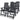 Scaune pliabile rabatabile, 4 buc., plastic, antracit