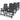 Scaune pliabile rabatabile, 6 buc., plastic, antracit