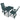 Set mobilier bistro, 3 piese, verde, plastic