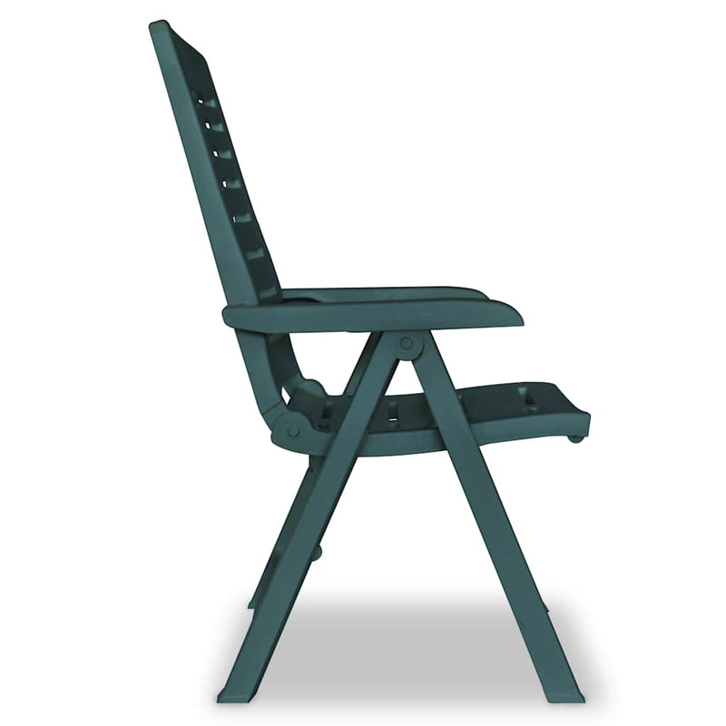 Set mobilier bistro, 3 piese, verde, plastic