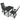 Set mobilier bistro, 3 piese, antracit, plastic