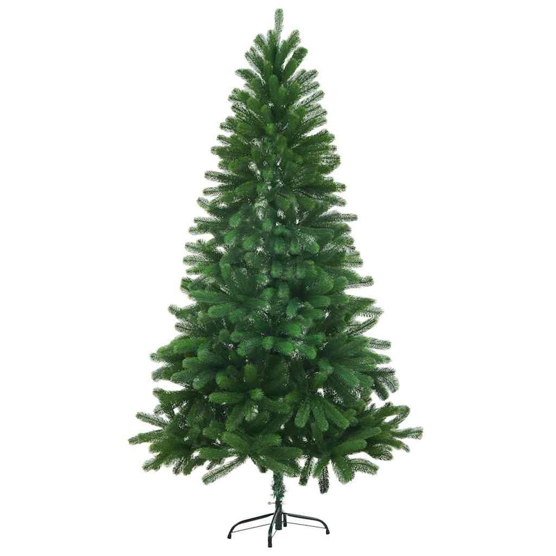 Brad de Crăciun artificial, ace cu aspect natural, 150cm, verde
