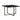Set mobilier de exterior cu perne, 5 piese, negru, poliratan