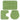 Set covorașe baie, 3 piese, verde, textil