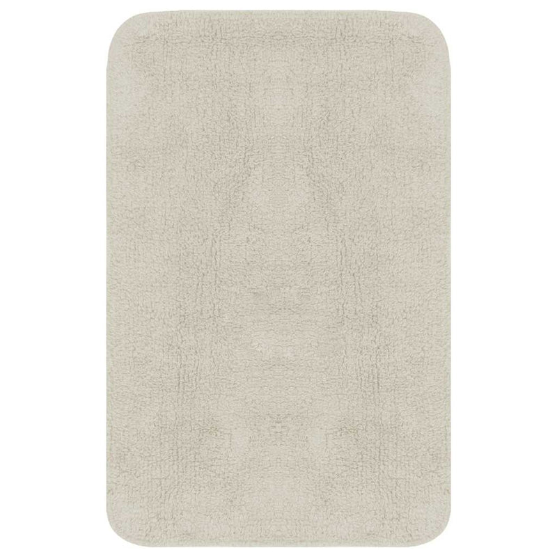 Set covorașe baie, 2 piese, alb, textil