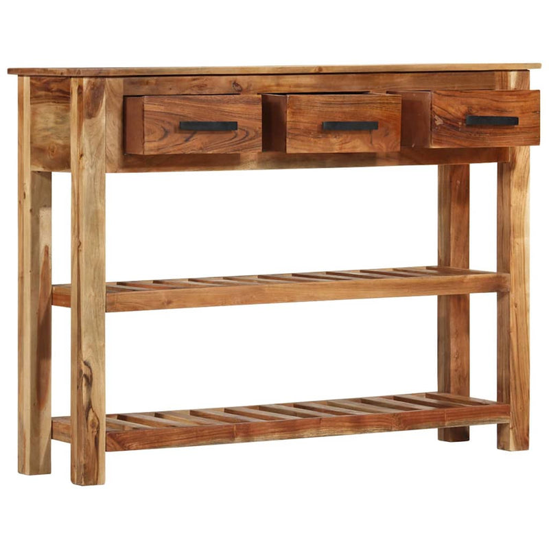Dulap cu 3 sertare, 110x30x80 cm, lemn masiv