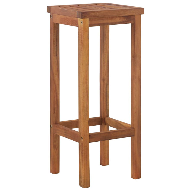 Scaune de bar, 2 buc., lemn masiv de acacia