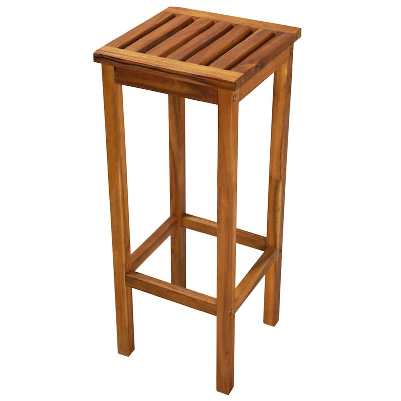 Scaune de bar, 2 buc., lemn masiv de acacia