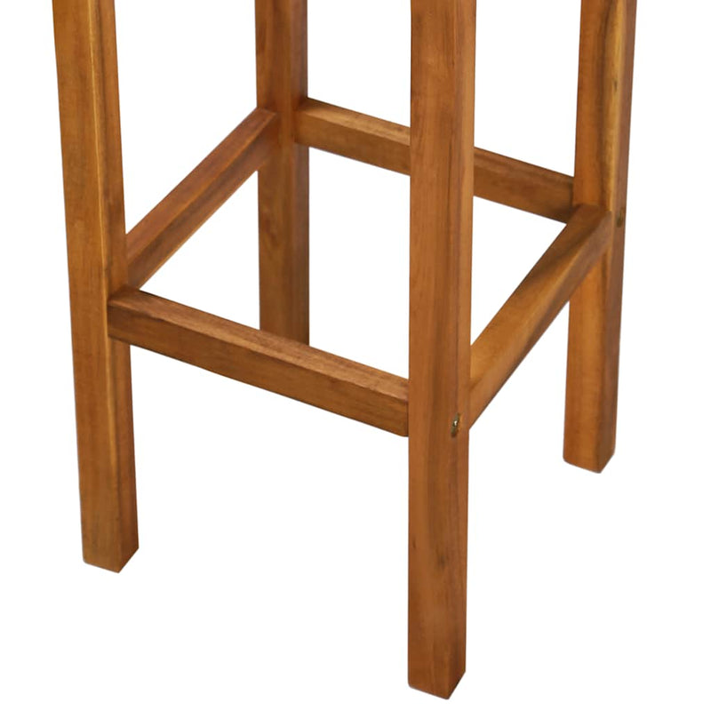 Scaune de bar, 2 buc., lemn masiv de acacia