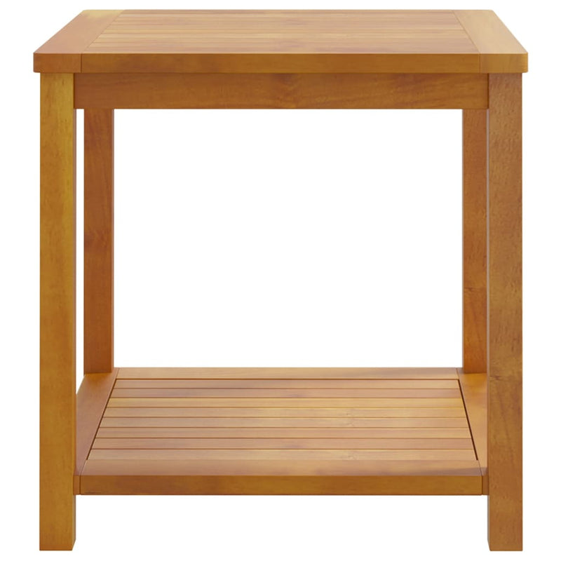Masă laterală, 45x45x45 cm, lemn solid de salcâm