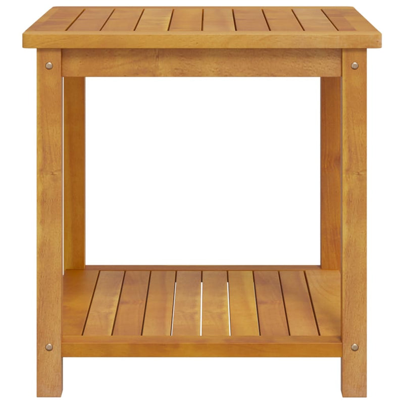 Masă laterală, 45x45x45 cm, lemn solid de salcâm