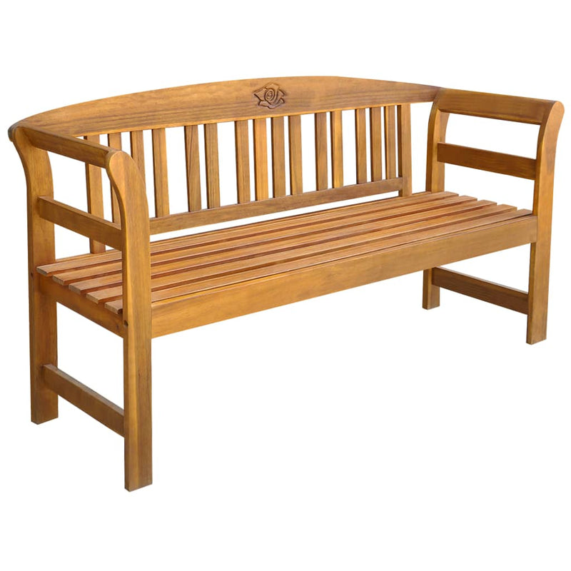 Bancă de grădină, 157 cm, lemn masiv de acacia