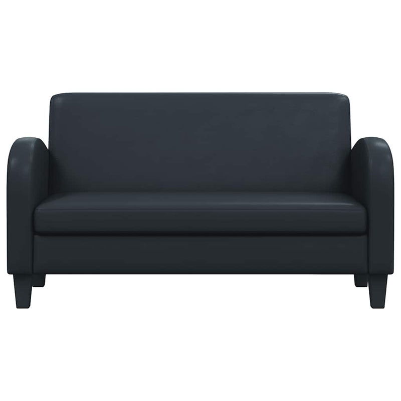 Set canapea 2 buc. Piele artificială Negru
