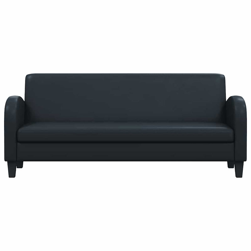 Set canapea 2 buc. Piele artificială Negru
