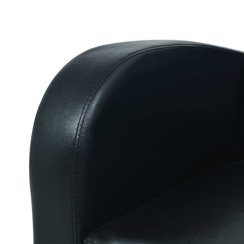 Set canapea 2 buc. Piele artificială Negru