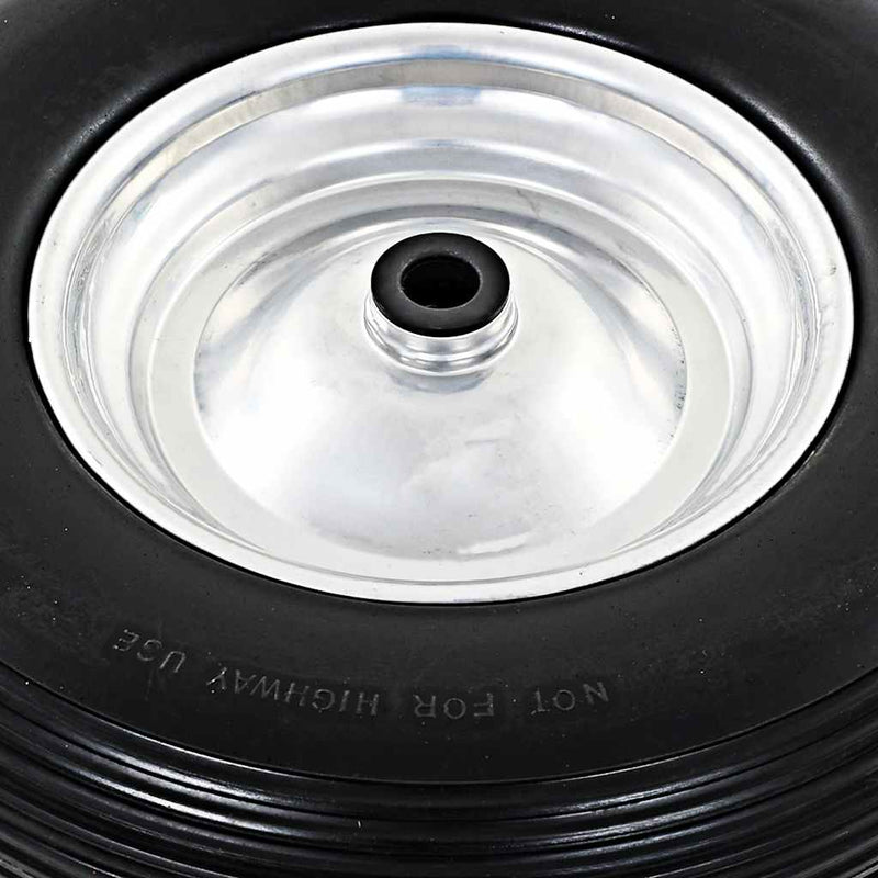 Roată de roabă cu osie, 4.00-8, PU solid, 390 mm