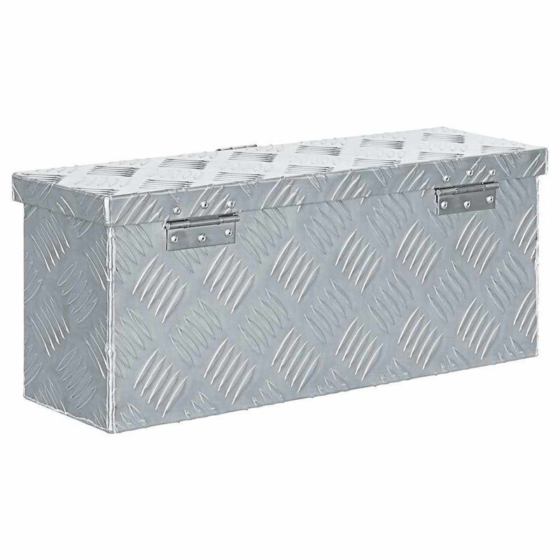 Cutie din aluminiu, 48,5 x 14 x 20 cm, argintiu