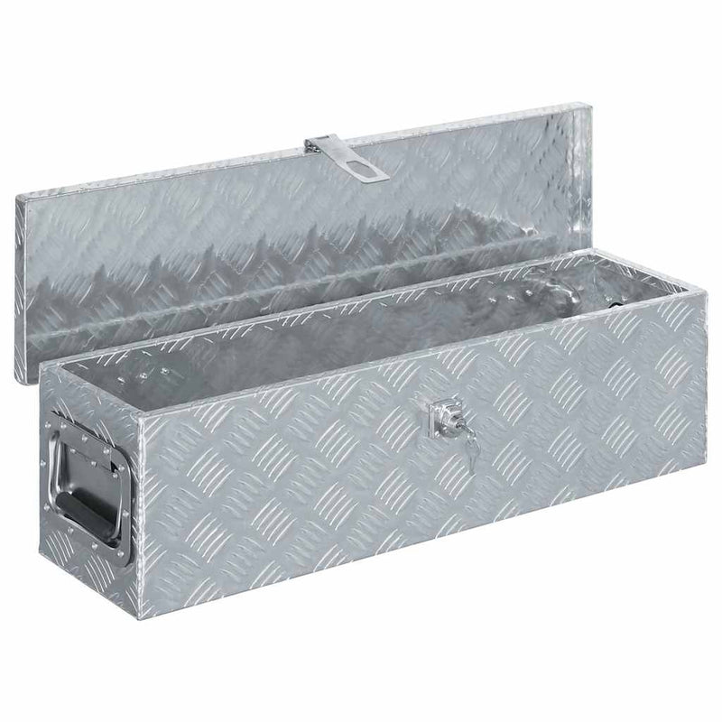 Cutie din aluminiu, 80,5 x 22 x 22 cm, argintiu