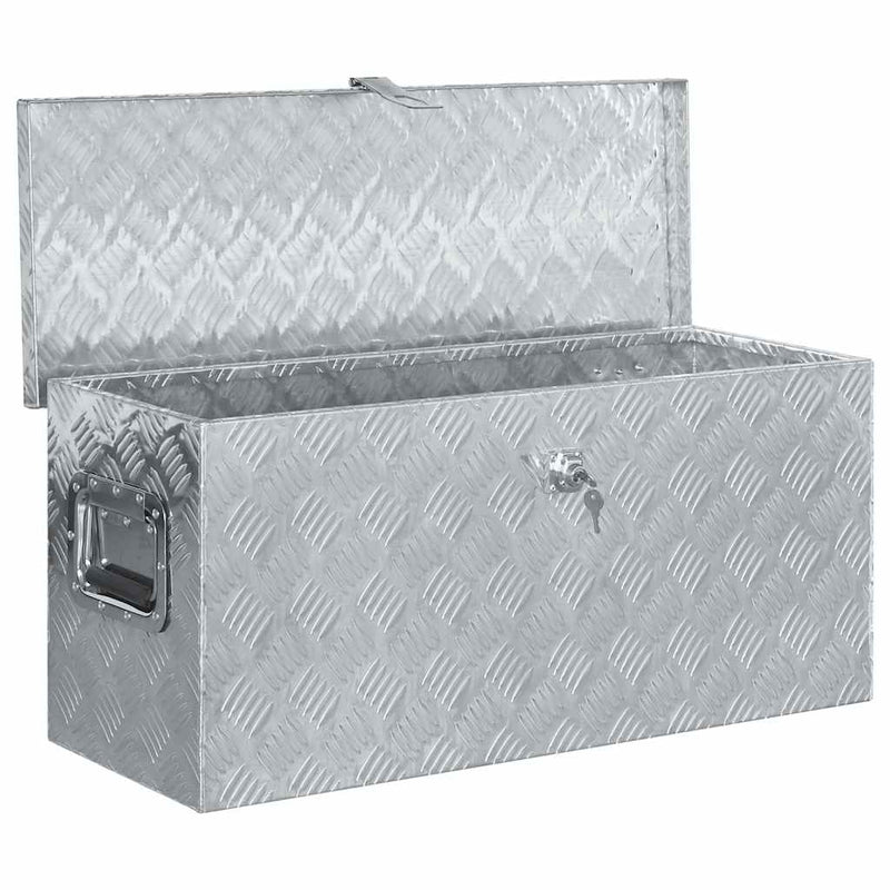 Cutie din aluminiu, 80 x 30 x 35 cm, argintiu