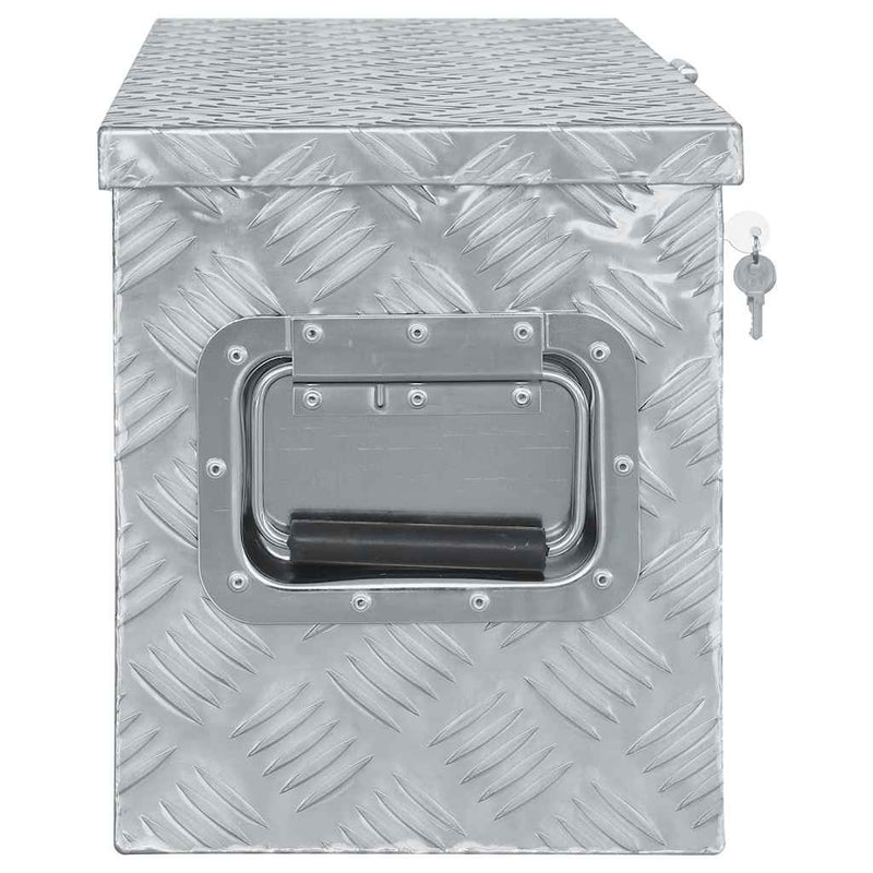 Cutie din aluminiu, 80 x 30 x 35 cm, argintiu