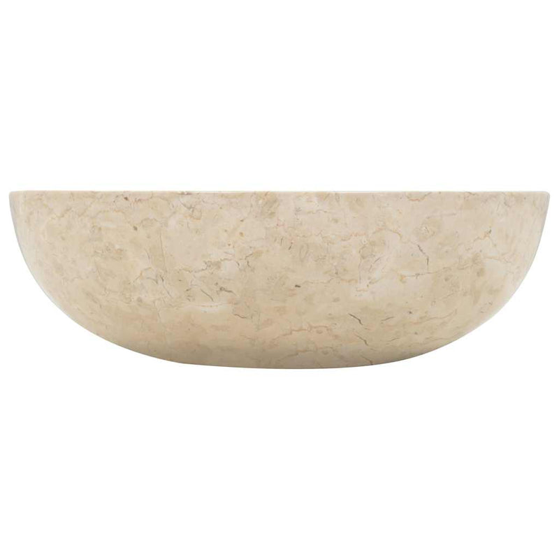 Chiuvetă, crem, 40 x 12 cm, marmură