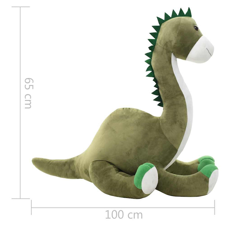 Jucărie dinozaur Brontosaurus, verde, pluș
